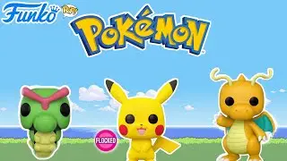 FUNKO POP POKEMON EN ESPA&Ntilde;OL/ FUNKO POP DRAGONITE/ FUNKO POP PIKACHU FLOCKED/ FUNKO POP CATERPIE