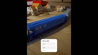 Norfolk Southern 3023 and Grain Train in HO Scale