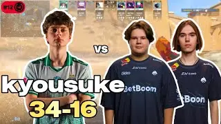 🔥 KYOUSUKE 34-16 POV: FACEIT DOMINATION против donk (Mirage) | 3780 ELO