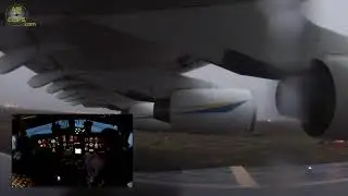 Antonov 225 Mriya: World's LARGEST Airplane taking off - best seat in the House! [AirClips]