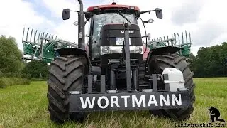 Case Puma 180cvx mit 17,5m³ Stapel Güllefass und 21m Schleppschlauchgestänge von Wortmann
