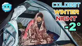COLDEST WINTER CAMPING NIGHT AT -2&deg;C| EXTREME COLD WINTER CAMPING| CAMPING IN INDIA