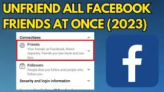 How to Unfriend All  Your Facebook Friends At Once in 2023 (Easy) | Remove All Facebook Friends
