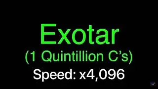 Numbers 0 to Absolute Infinity, but the speed goes to 1 billion
