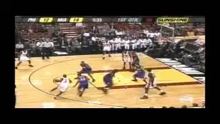 [BB] Dwyane Wade Spin And Reverse Dunk VS 76ers 04-05