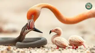 &ldquo;Dramatic Rescue: Saving a Flamingo From a Deadly Cobra Strike!&rdquo;
