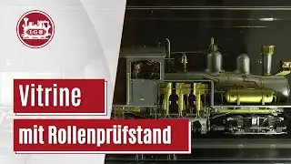 LGB Vitrine mit Rollenpr&uuml;fstand