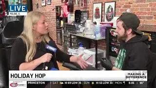 Holiday fun in downtown Moline at Penny Lane Tattoo, temporary tattoos for kids