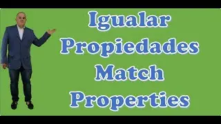 Igualar Propiedades - Match Properties