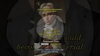 Immanuel Kant's Life Lessons That Can Change Your Life Forever: Quotes Men Often Learn Too Late 2