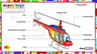 Helicaptor Coloring | LearnByArts