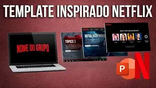 Template Netflix em powerpoint, tutorial e arquivo para download