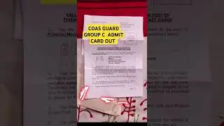 🎉COAST GUARD GROUP C RECRUITMENT ADMIT CARD OUT🎉EXAM 13 FEB 2025🎉#sscjobs #viralvideo #viralshort