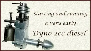 Starting and running a vintage Dyno model diesel engine