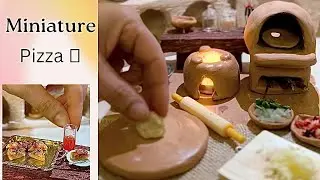 Miniature pizza baking in tiny clay oven | Uz miniature world