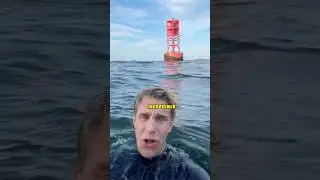 The blogger got lost in the ocean.