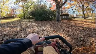 How I mulch leaves with a zero turn
