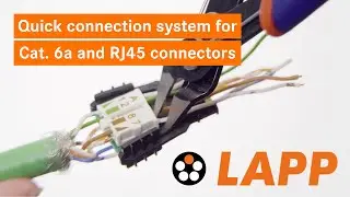 HowTo: Quick connection system for Cat. 6a cables and RJ45 connectors