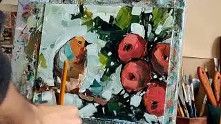 Painting A Robin -  Time-Lapse by Vivek Mandalia