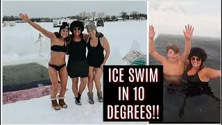 POLAR PLUNGE CHALLENGE | FROZEN LAKE SWIM! | MN