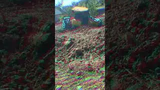 buried so deep you can see it from space #bulldozer #buried #mud #stuck