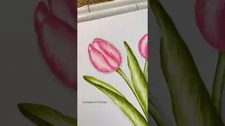 Learn to paint florals using markers! Full class available on Skillshare. Link in comments.