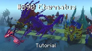 Как построить статую покемона этернатуса в Minecraft (урок)