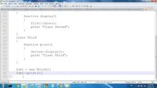 Multi Level Inheritance In PHP