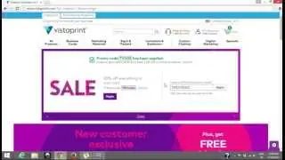 How to apply a promo code on Vistaprint
