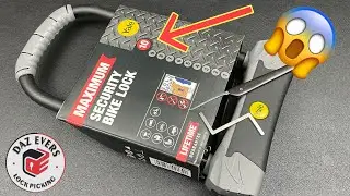 Yale Maximum Security Bike Locks (8 slider 2 sidebars) picked open.