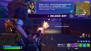 How to EASILY Eliminate opponents with Swarmstrike or Leadspitter 3000 in Fortnite locations Quest!