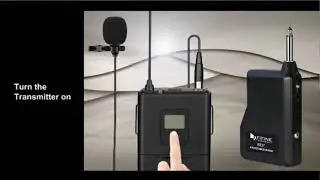 Fifine 20 канальный uhf1/4 дюймовый выход беспроводной микрофон с lavalier & гарнитура костюм