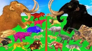 Prehistoric Mammals vs Prehistoric Animals Elephant vs Mammoth Animal Revolt Battle Tigar