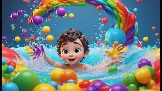 Splish, Splash, A Rainbow Bath | Bath Time Song for Kids | Nursery Rhymes and Baby Songs