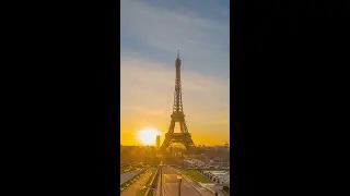 [Video] Paris at sunrise with the Eiffel Tower