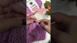 Slow motion purl stitch #knitting #knit #continentalknitting