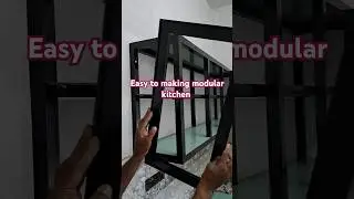 easy to making modular kitchen #trending #diy #carpentry #shorts #aluminium #modularkitchen #kitchen