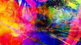 Amazing Abstract Colorful Scene in a Hidden Fantasy World 4K VJ Loop Motion Background