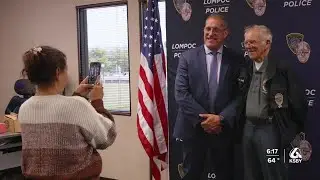 Lompoc volunteer presented with plaque after 30 years of service