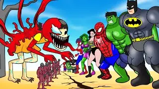 Evolution Of BATMAN & HULK Family Playing Squid Game 2 Animation | 어몽어스 오징어 게임 2