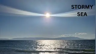 Wild Aegean Waves in Strong Wind/15 minutes 4k video of Natural Sounds 🌊 🌊 🌊 