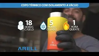 Copos T&eacute;rmicos com Isolamento a V&aacute;cuo Arell