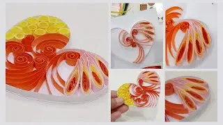 Paper quilling heart#quilling art#paper heart#Valentine Day Special
