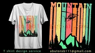 Professional t shirt design service Need a creative unique custom typography t shirt design services