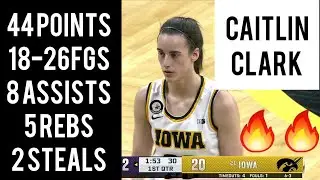Caitlin Clark UNLOADS CAREER HIGH 44 POINTS (69%FGs) Setting Arena Record In #21 Iowa Hawkeyes Win!