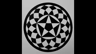 Drawing Crop Circle Geometry: Pentagram/Pentagon at Cheesefoot Head, Hampshire, 2020-06-29