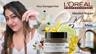 LOREAL Absolut Repair Molecular Hair Mask Review🔥 | Intense Hair Damage Repair Routine