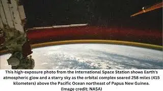 See Earth's atmosphere glow gold in gorgeous photo taken from the International Space Station