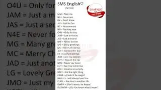 SMS English #shorts #spokenenglish