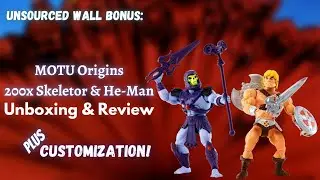 Unsourced Wall Bonus: MOTU Origins 200X Skeletor & He-Man Unboxing | With Paint Customization!